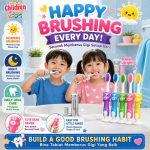 12-PCS Kids Children Soft Toothbrush Bear Design Stand-Up Base Berus Gigi Lembut Kanak-Kanak #1898